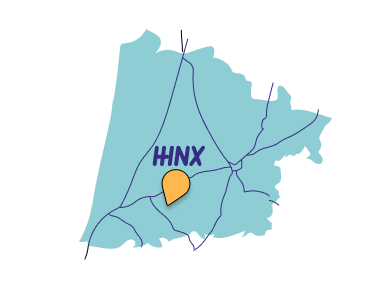 Position de Hinx sur la carte des Landes